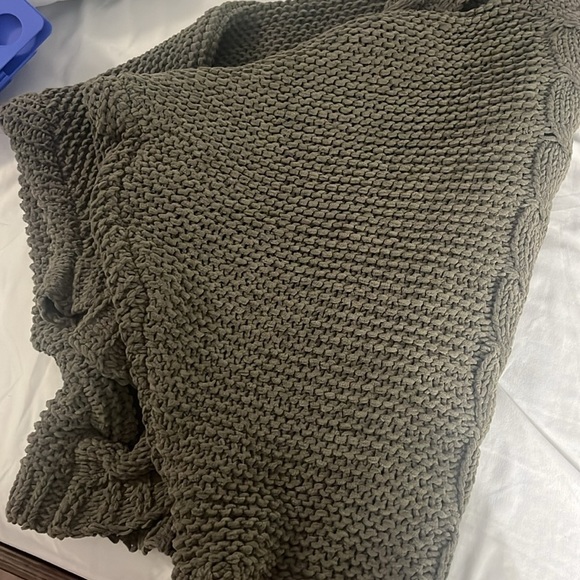 Women's Chunky Cardigan Cable Open Sweaters with Pockets Batwing Long Sleeve - Picture 2 of 2